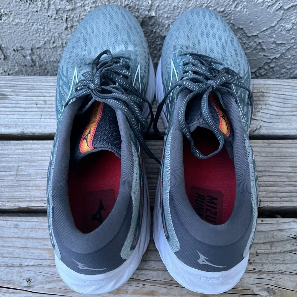Mizuno Wave Shoes Men Size 14 Inspire 20 Gray Running Sneakers